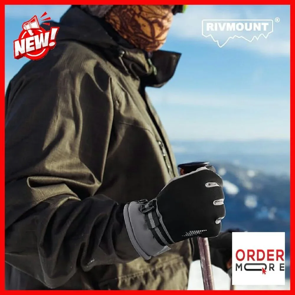 3M Thinsulate Thermal Ski Gloves Waterproof Touchscreen Unisex Cold Weather